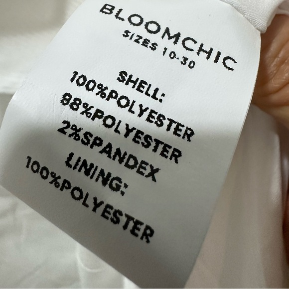 BloomChic Plus Size Corduroy Patchwork Floral Lapel Collar Zipper Jacket - Picture 9 of 10